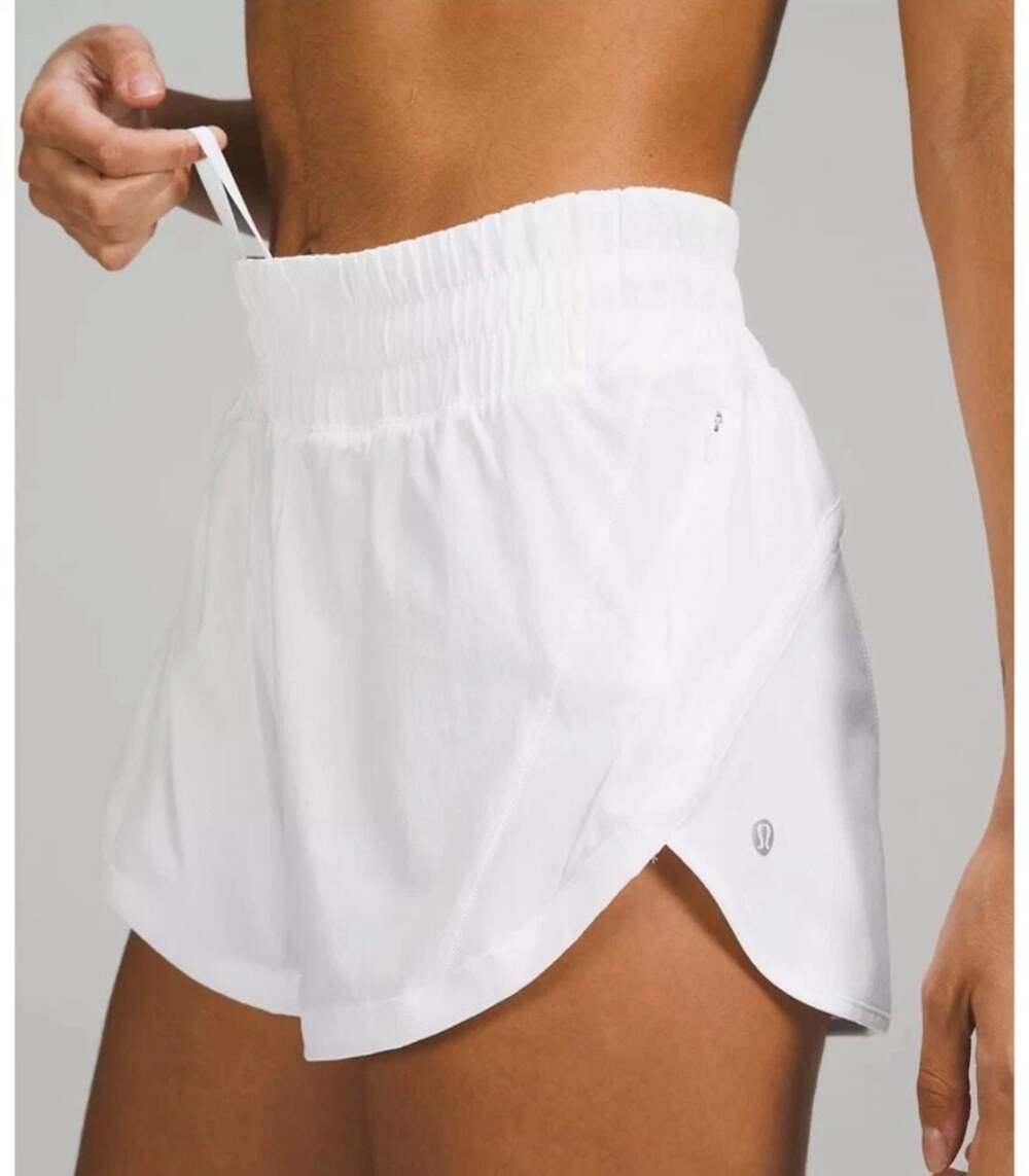 Lululemon Tracker Low-Rise Lined Shorts 10 - White